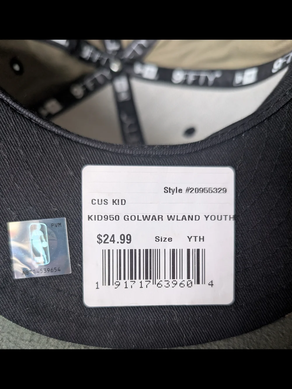 Golden State Warriors Camo 9FIFTY Youth Snapback Hat